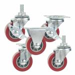 ISO9001 PU 2 Inch Swivel Caster Wheels With Side Brake