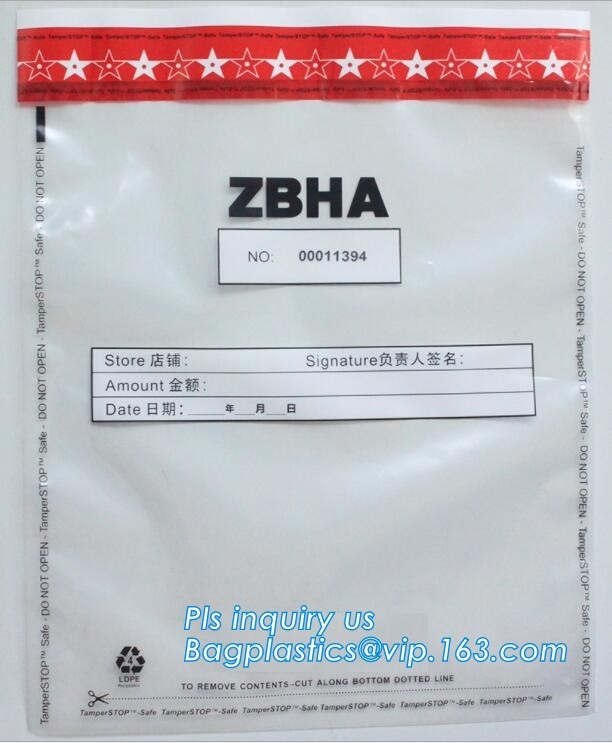 Plastic Money/Evidence Security Envelopes Cash Deposit Seal Bags, Bank Industrial Use cash security deposit bags, bageas