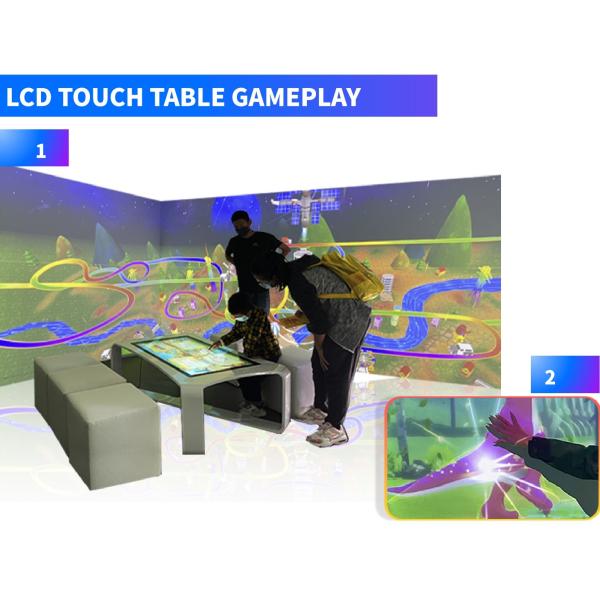 Real-time Interactive Effects Immersive Interactive Wall Drawing Game For Education Centers