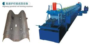 Wholesale PPGI Highway Guardrail Roll Forming Machine For Making 310mm Corrugated Sheet from china suppliers