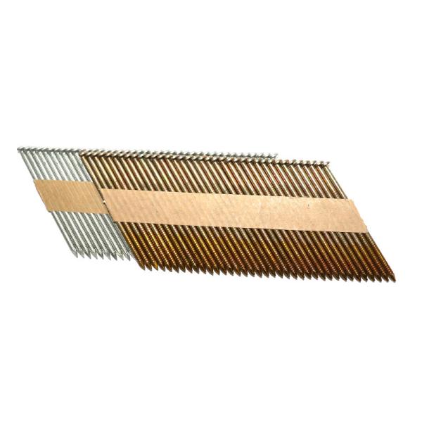 34 Degree Paper Tape Collated Framing Nails 75mm Electro Galvanised 3.1mm