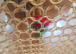 15 Mm Gold Color Architectural Chainmail Mesh