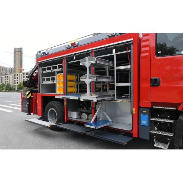SINOTRUK HOWO 15m 3 Sections Aerial Operate Arm 340 Horsepower 4X2 Emergency Rescue Fire Truck