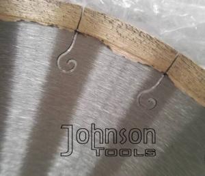 Wholesale 12“ Welded Marble Diamond Stone Cutting Blades With J Slot , No Chipping from china suppliers