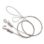 Security Double Loop Stainless Steel Wire Lanyards Resistance Corrosion And