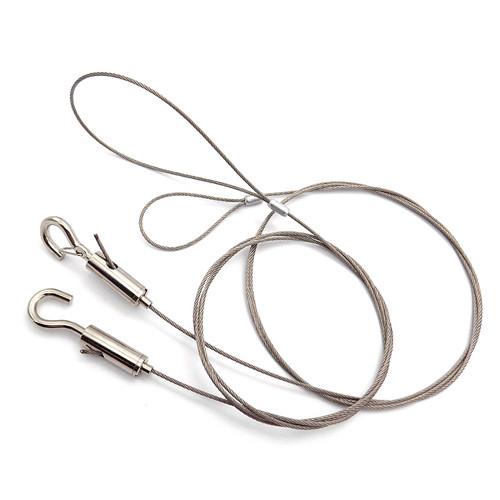 Security Double Loop Stainless Steel Wire Lanyards Resistance Corrosion And