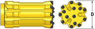 GT60 Rock Drill Bit ,Efficient Durable For Heavy Duty Drilling
