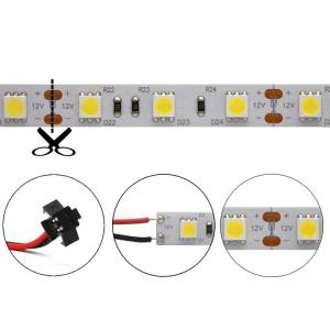 China Multicolor Cuttable SMD 5050 RGB LED Strip 60LED/M Length 100mm on sale