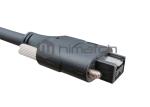 30V IEEE 1394 Cable / 9 Pin Firewire 800 Cable Black TPE Cable For FA Field
