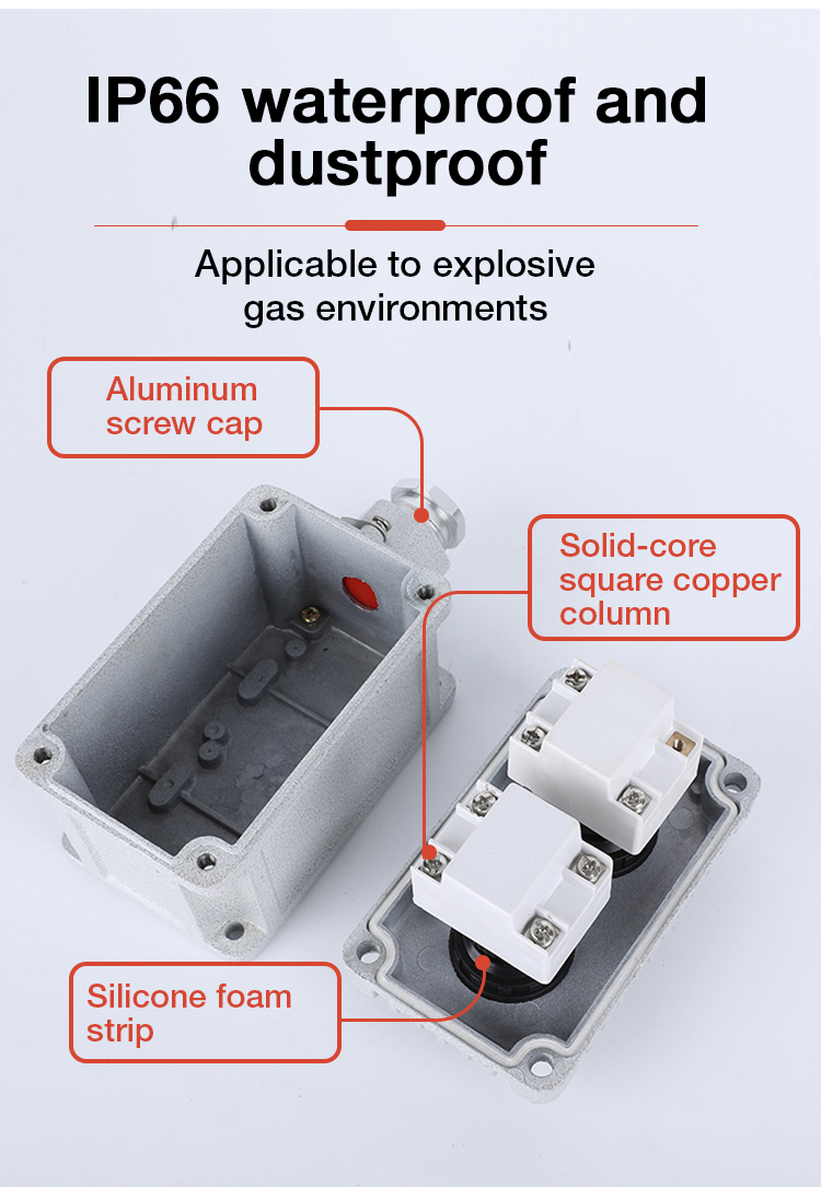 Explosion Proof Emergency Stop Button Box Exde IICT6 Gb