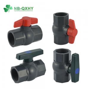 China Irrigation Swimming Pool Water Supply PVC Valve with Long Handle and Octagonal Design on sale