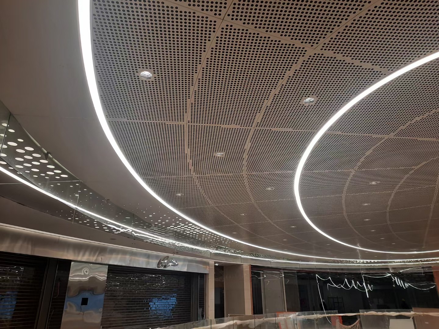 Recessed Round Linear Pendant Light Customized Round Linear Light