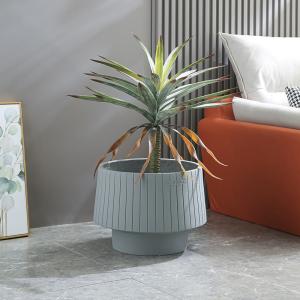 Wholesale Smooth Surface Fiber Clay Planters In Outdoor Space from china suppliers
