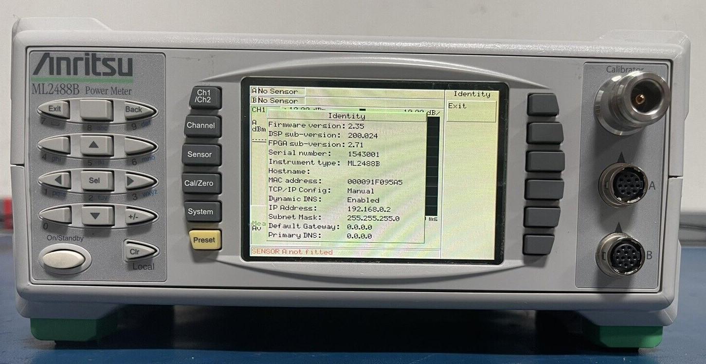Aerospace Communications Wideband Peak Power Meter , Anritsu ML2488B Test Equipment