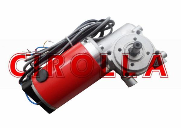 High Torque Red Sliding Glass Door Motor / DC Brush Gear Motor 24V 60W