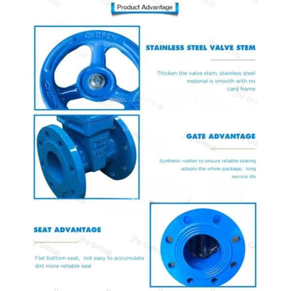 OEM QT450 PN16 Metal Seat Gate Valve Hand Wheel Flange End