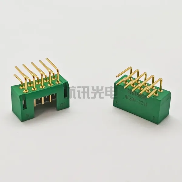 Jl23-10zjw 10-Pin Right-Angle PCB Socket Rectangular Aviation Connector for Industrial Control.