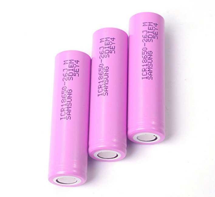 Ultra High Power Brand ICR18650-26JM Li-ion Battery Cells 3.6V 2600mAh for Art-Tech、Eletric Torch、Electric Razor