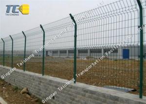 Wholesale Railway / Subway Barbed Wire Fence Pvc Coated Anti Impact Salt Spray Resistance from china suppliers