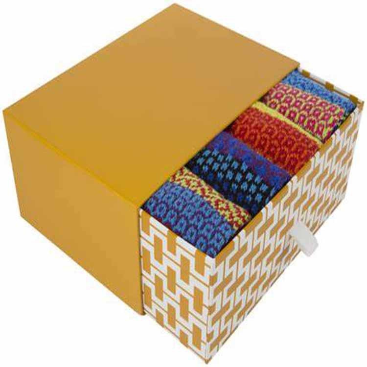 custom underwear rigid drawer gift box nightclothes packaging slide paper box