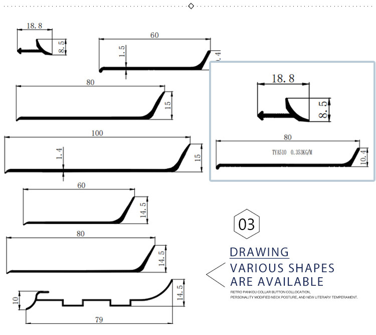 Wall Decorative Aluminum Skirting Board Baseboards With Accessories
