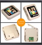 wide angle glass lens Brass Door Eye with cover peeping door viewer