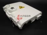 Plastic FTTH Drop Cable Fiber Optic Splitter Box 2 In 8 Out Port Indoor /
