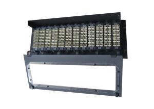 Wholesale High Density Cable Wiring MPO Fiber Optic Patch Panel with 12pcs MPO Cassettes from china suppliers