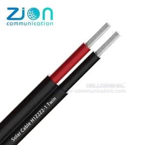 Wholesale photovoltaic system power cable 2×6.0mm² (PV1-F / H1Z2Z2-K) Solar Cable from china suppliers
