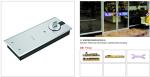Floor Hinge T-68, color:black or blue, casting iron, weight capacity 150kgs,