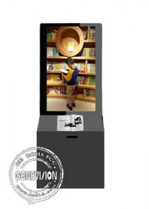 China Full HD Lcd Display Kiosk Digital Signage , Lcd Digital Monitor Donation Box Stands on sale