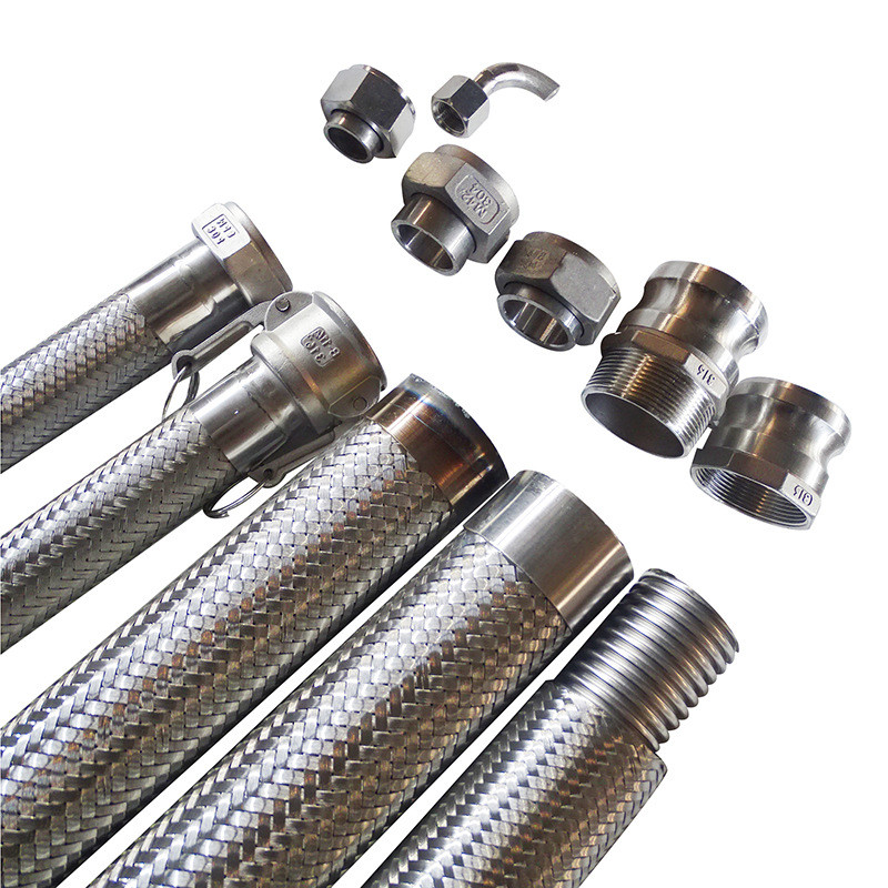 Welded Water Stainless Steel Hoses 5-5000mm Cusomized Size 0-50MPa Pressure