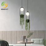 Nordic Vintage Plant Chandelier Iron Art Personality Creative Aisle Restaurant