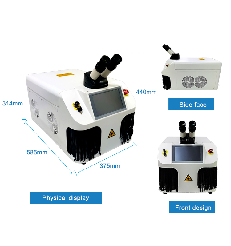 IKO Guided Portable Desktop Silver Gold YAG Pulse 100W Mini CCD Jewelry Welding Fiber Laser Welder Machine by RAYCUS