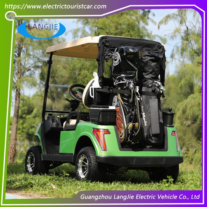 Free Maintain Battery Electric Golf Club Cart 2 Seats 48 Voltage With PC Windshield