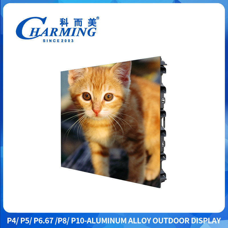P4 Aluminum Alloy Outdoor Display Screen 130° Wider Color Range With Stainless Steel Handle