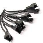 1male To 5female 4 Pin Fan Extension Cable For Computer Heat Sink