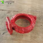 6 Inch Concrete Pump Clamp Vertical , Snap Dn180 Bolt Pipe Clamp