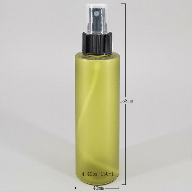 Clear Green 40*111mm 130ml Cosmetic Spray Bottles