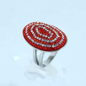 Wholesale Fashion 316L Stainless Steel Casting Clay CZ Stones Ring LRX405 from china suppliers