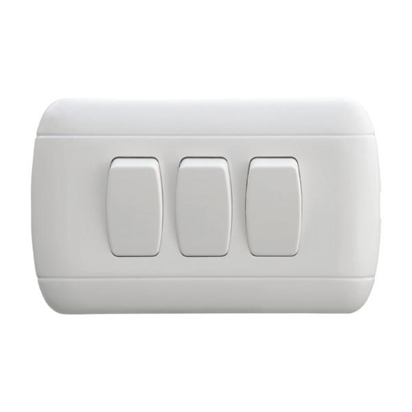 Universal Home 3 Gang 2 Way Switch Good Electrical Conductivity Easy Installatio
