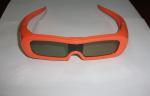 Orange Frame Universal Active Shutter 3D Glasses For Samsung TV