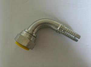 China 90 Degree BSP Industrial Hose Fittings Female 60 Degree Cone With Cr3 Zinc Plated 22691 on sale