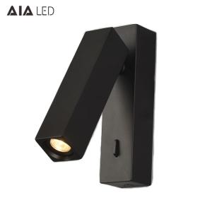 Wholesale Hotel IP20 switch bed wall light round led bedside wall light 3W led bedhead wall reading lamps from china suppliers