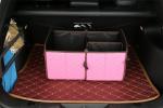 Waterproof Car Additional Accessories Pu Leather Collapsible Trunk Organizer