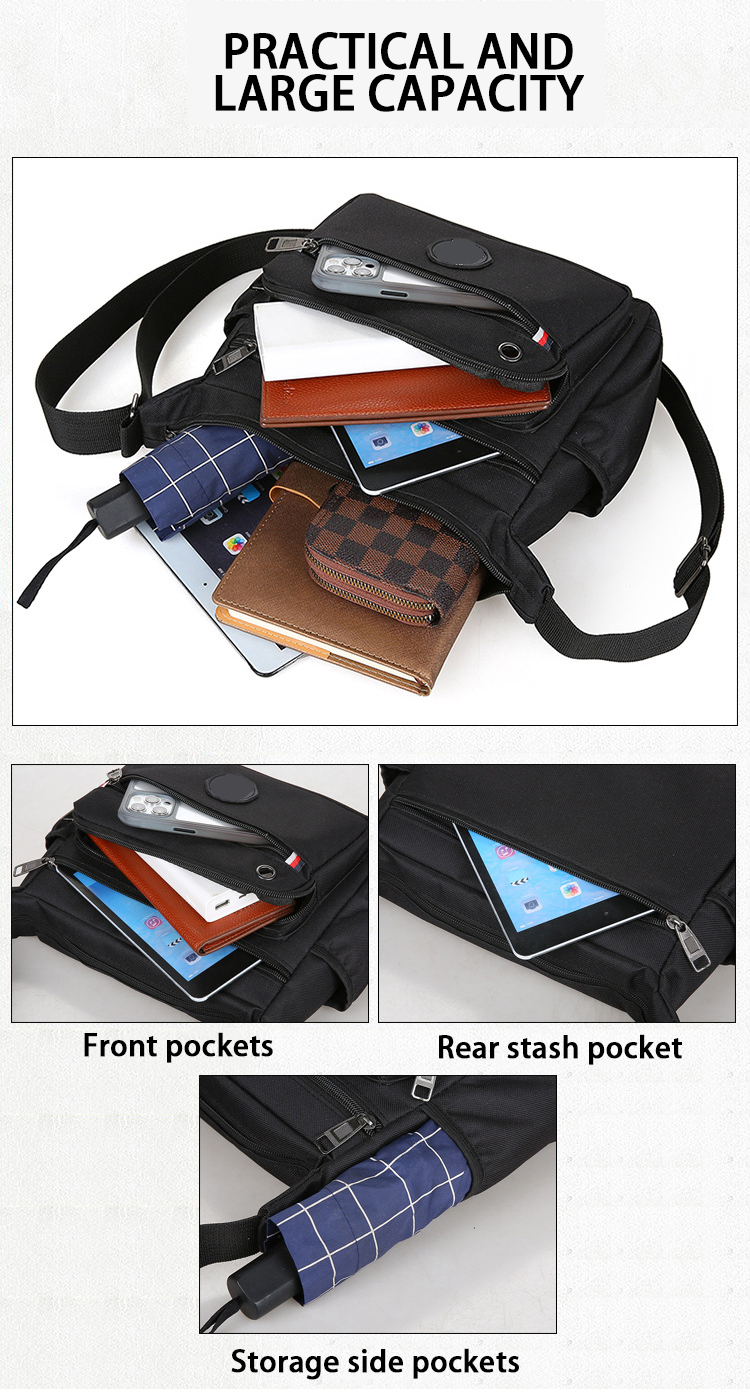 Sympathy Casual Men's Messenger Bags Shoulder Sling Bags High Capacity