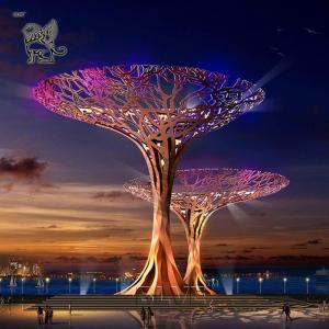 Wholesale Corten Steel Big Tree Garden Sculpture Huge Metal Large Outdoor Sculptures Modern Art Abstract Custom from china suppliers