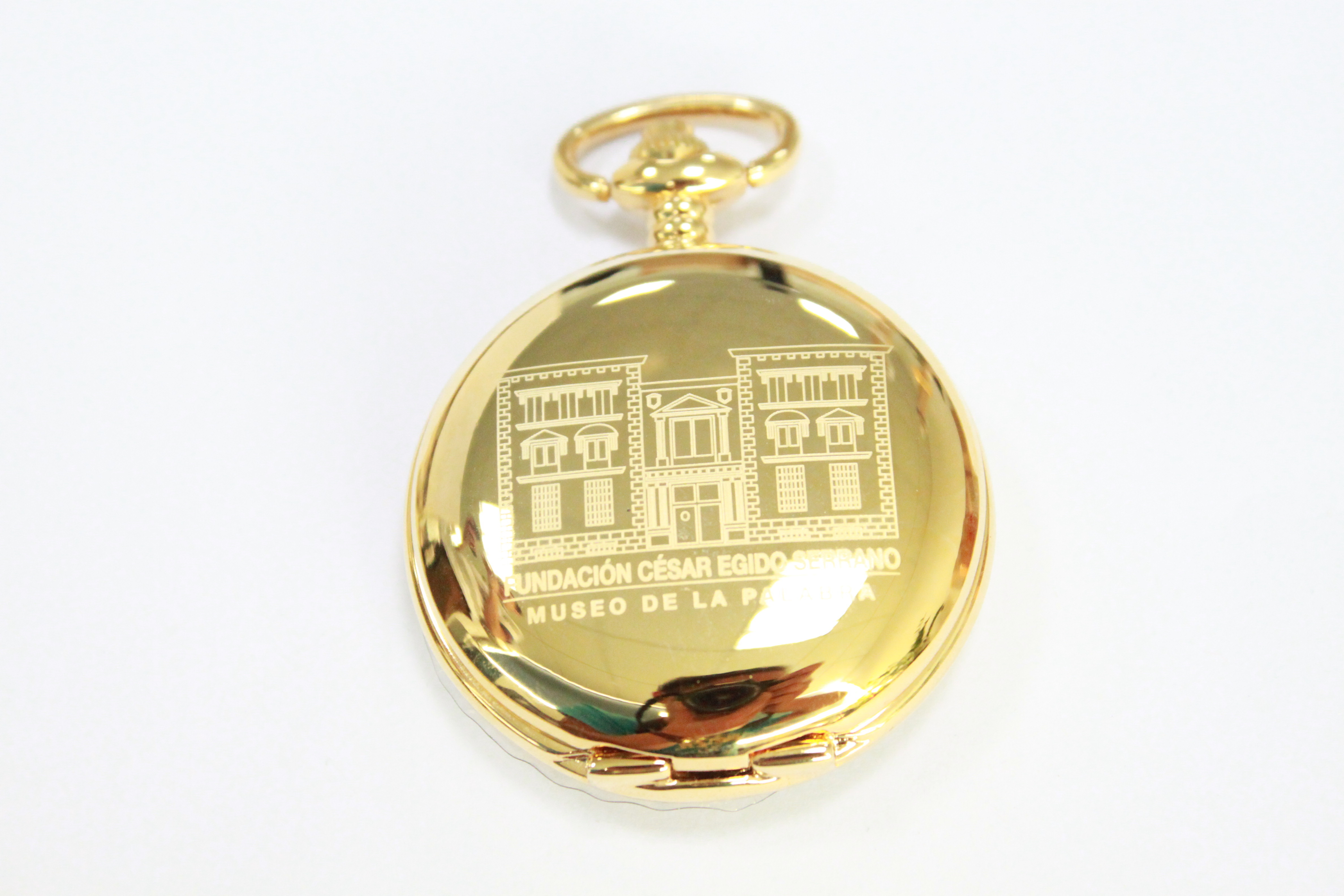 Vintage Large Face Gold Pocket Watches Quartz Stainless Steel Back