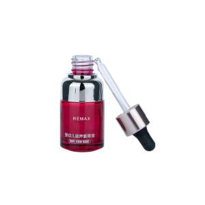 Wholesale 30ml Red cylindrical Smooth Glass Bottle with Silver Drop For Empty Dropper Bottle from china suppliers