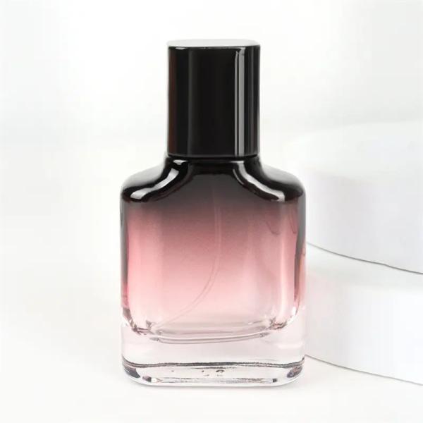 Portable 30ml Gradient Glass Fragrance Perfume Glass Bottle With Black Sprayer
